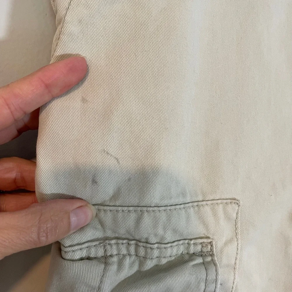 Levis Mens Tan Khaki Cargo Shorts Relaxed Fit Utility Size 34 Baggy Y2K Workwear